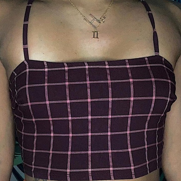 *NEW* Plaid Crop Top - Picture 1 of 5